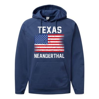 Texas Neanderthal  Performance Fleece Hoodie