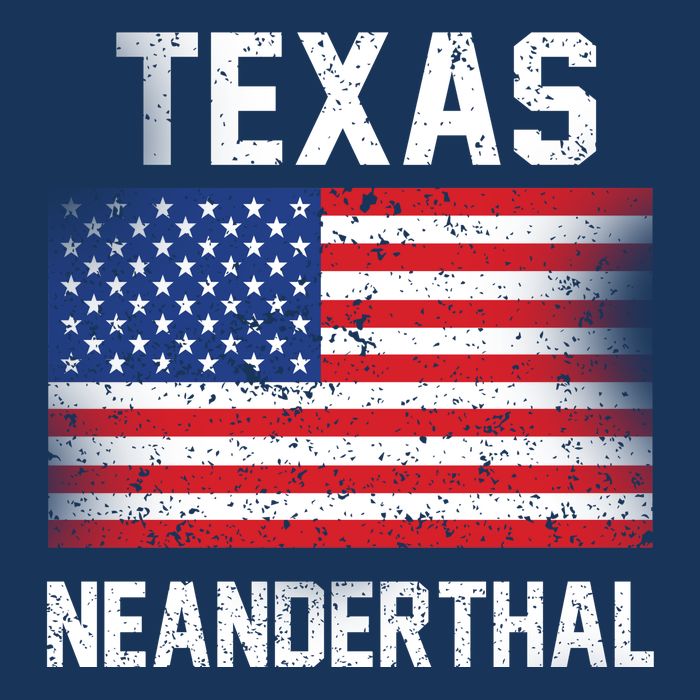 Texas Neanderthal  Drawstring Bag
