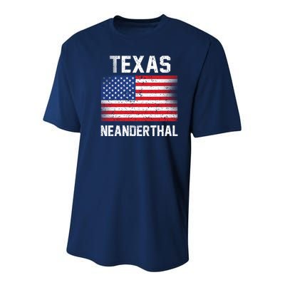 Texas Neanderthal  Youth Performance Sprint T-Shirt