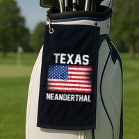 Texas Neanderthal  Golf Towel