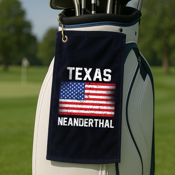 Texas Neanderthal  Golf Towel