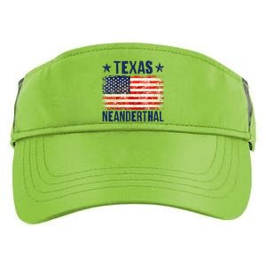 Texas Neanderthal Distressed US Flag Adult Drive Performance Visor