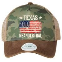 Texas Neanderthal Distressed US Flag Legacy Tie Dye Trucker Hat