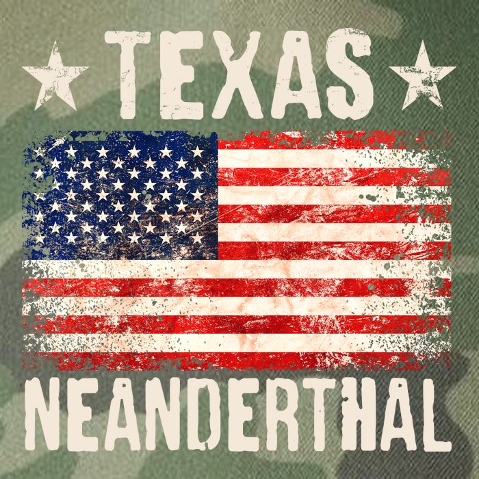 Texas Neanderthal Distressed US Flag Legacy Tie Dye Trucker Hat