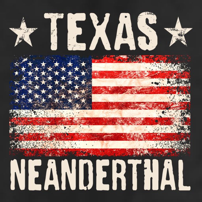 Texas Neanderthal Distressed US Flag Cool Comfort Performance Bucket Hat