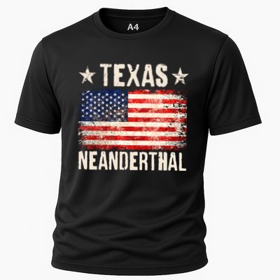 Texas Neanderthal Distressed US Flag Performance Shirt