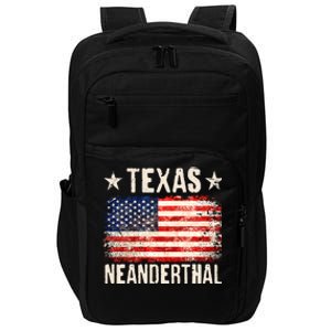 Texas Neanderthal Distressed US Flag Impact Tech Backpack