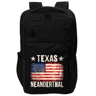 Texas Neanderthal Distressed US Flag Impact Tech Backpack
