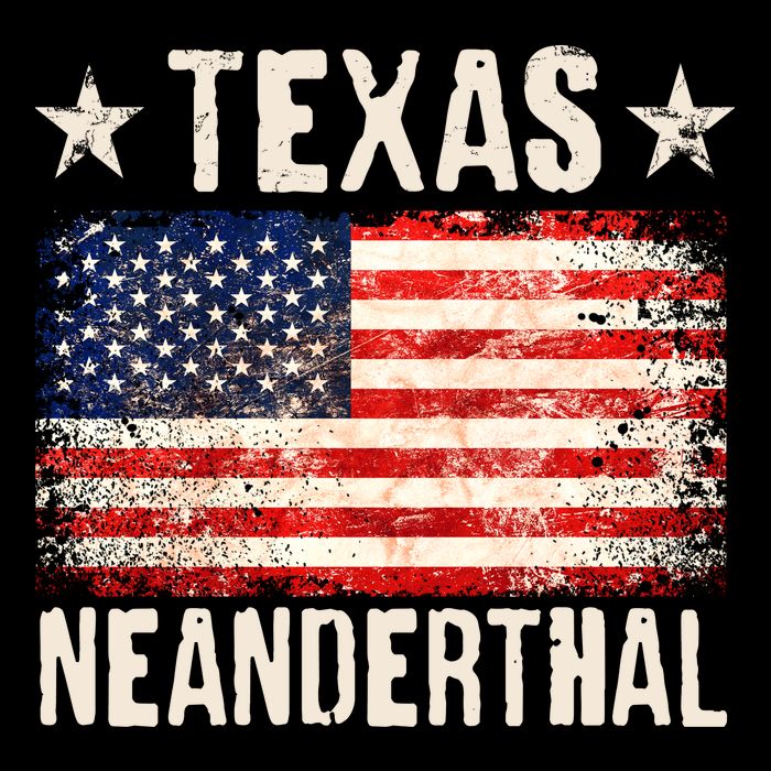 Texas Neanderthal Distressed US Flag Backpack
