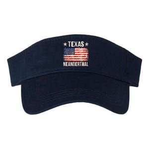 Texas Neanderthal Distressed US Flag Valucap Bio-Washed Visor