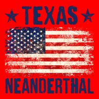 Texas Neanderthal Distressed US Flag Mug