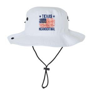 Texas Neanderthal Distressed US Flag Legacy Cool Fit Booney Bucket Hat