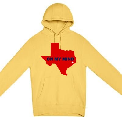 Texas On My Mind Hurricane Harvey Relief Premium Pullover Hoodie