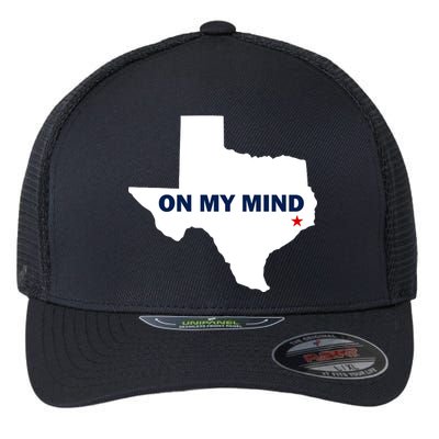 Texas On My Mind Hurricane Harvey Relief Flexfit Unipanel Trucker Cap