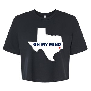 Texas On My Mind Hurricane Harvey Relief Bella+Canvas Jersey Crop Tee