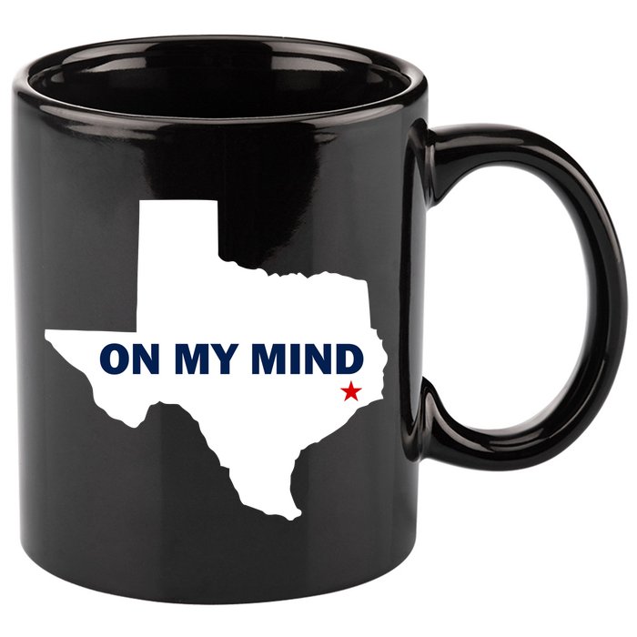 Texas On My Mind Hurricane Harvey Relief 11oz C Handle Ceramic Mug