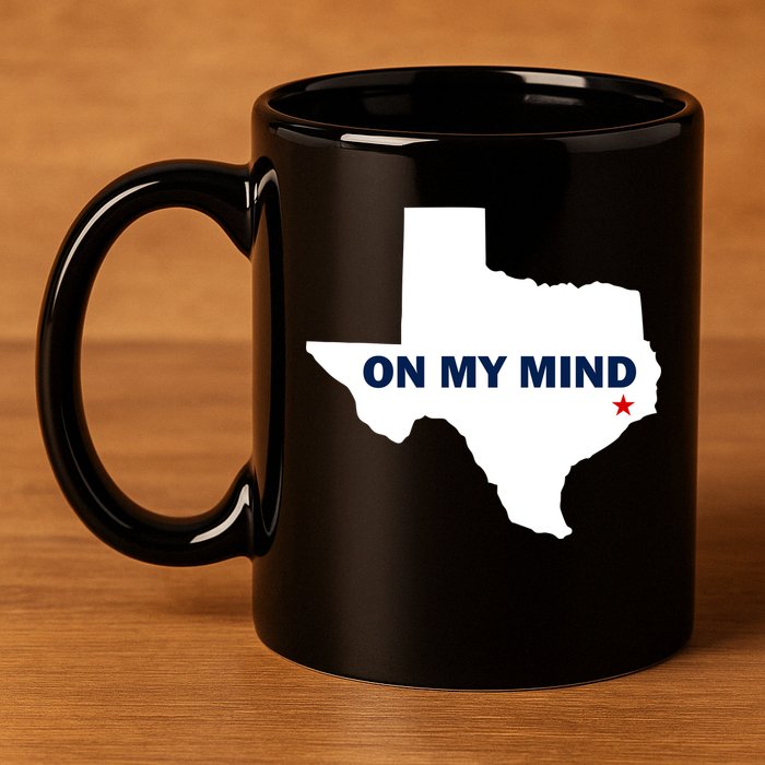 Texas On My Mind Hurricane Harvey Relief 11oz C Handle Ceramic Mug