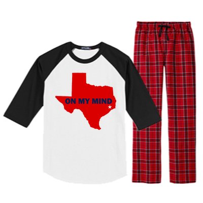 Texas On My Mind Hurricane Harvey Relief Raglan Sleeve Pajama Set