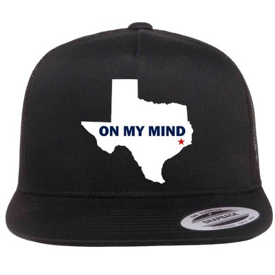 Texas On My Mind Hurricane Harvey Relief Flat Bill Trucker Hat