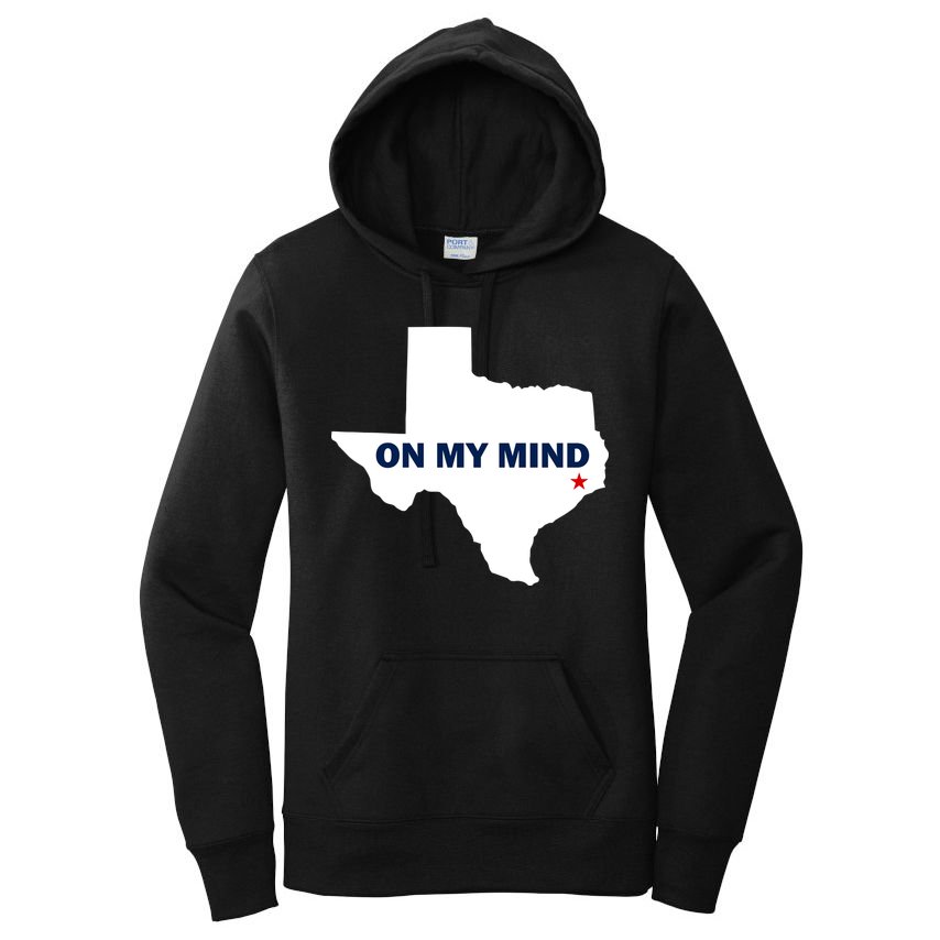 Texas On My Mind Hurricane Harvey Relief Women's Pullover Hoodie