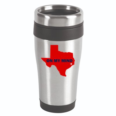 Texas On My Mind Hurricane Harvey Relief 16oz Travel Tumbler