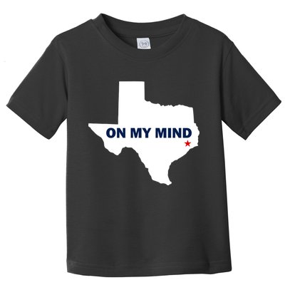 Texas On My Mind Hurricane Harvey Relief Toddler T-Shirt