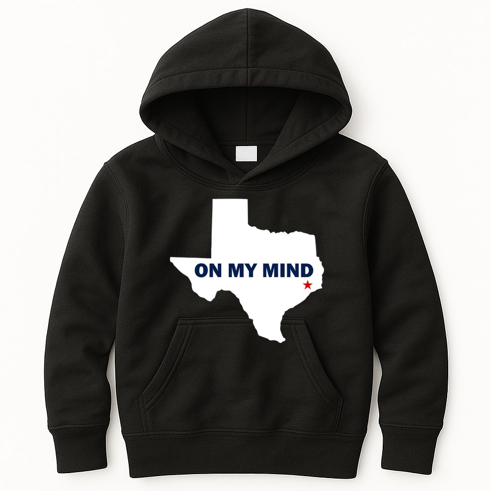 Texas On My Mind Hurricane Harvey Relief Kids Hoodie