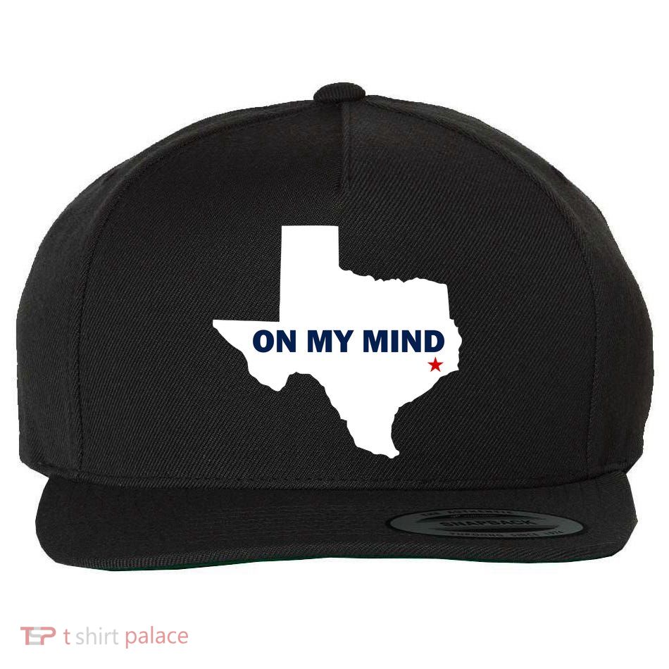 Texas On My Mind Hurricane Harvey Relief Wool Snapback Cap