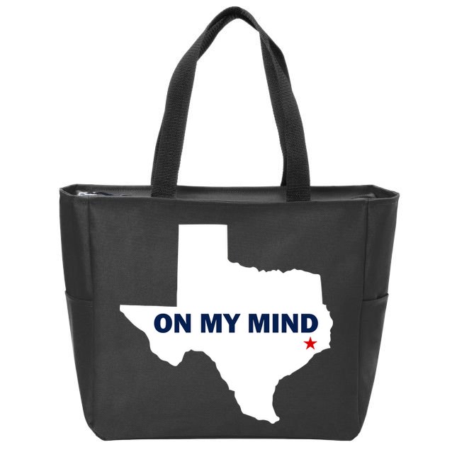 Texas On My Mind Hurricane Harvey Relief Zip Tote Bag