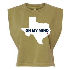 Texas On My Mind Hurricane Harvey Relief Garment-Dyed Women's Muscle Tee