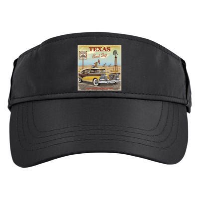 Texas Road Trip Route 66 Classic Car Adult Drive Performance Visor