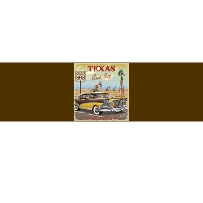 Texas Road Trip Route 66 Classic Car Bumper Sticker