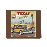 Texas Road Trip Route 66 Classic Car Mousepad