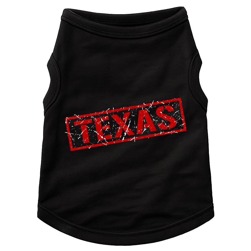Texas Stamp of Approval Distressed Doggie Tank