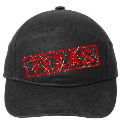 Texas Stamp of Approval Distressed 7-Panel Snapback Hat