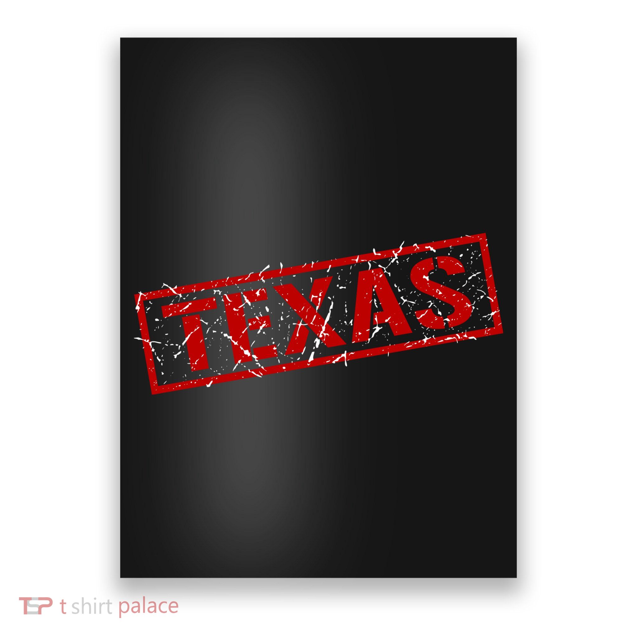 Texas Stamp of Approval Distressed Poster