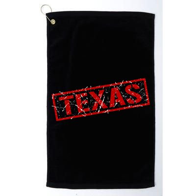 Texas Stamp of Approval Distressed Golf Towel