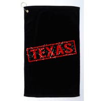 Texas Stamp of Approval Distressed Golf Towel