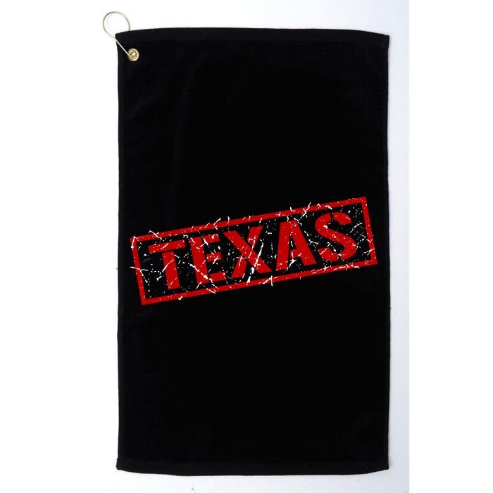 Texas Stamp of Approval Distressed Golf Towel