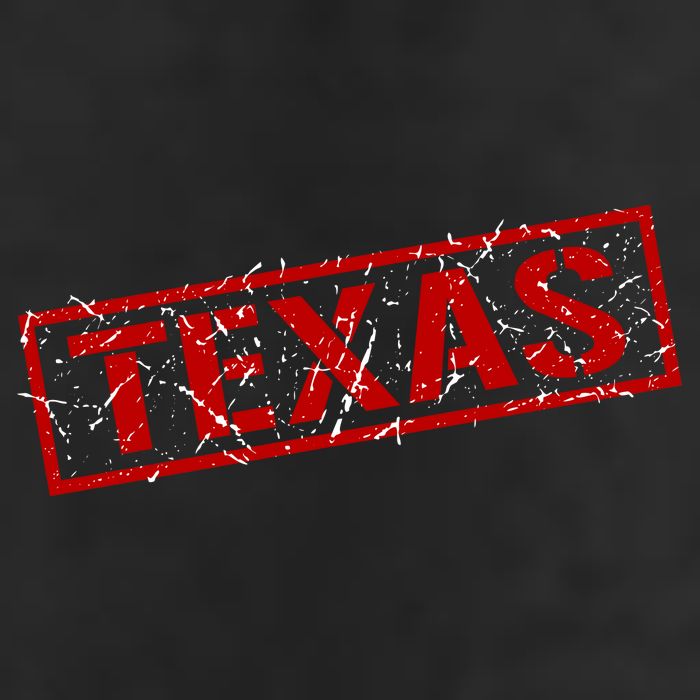 Texas Stamp of Approval Distressed Golf Towel