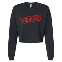 Texas Stamp of Approval Distressed Cropped Pullover Crew