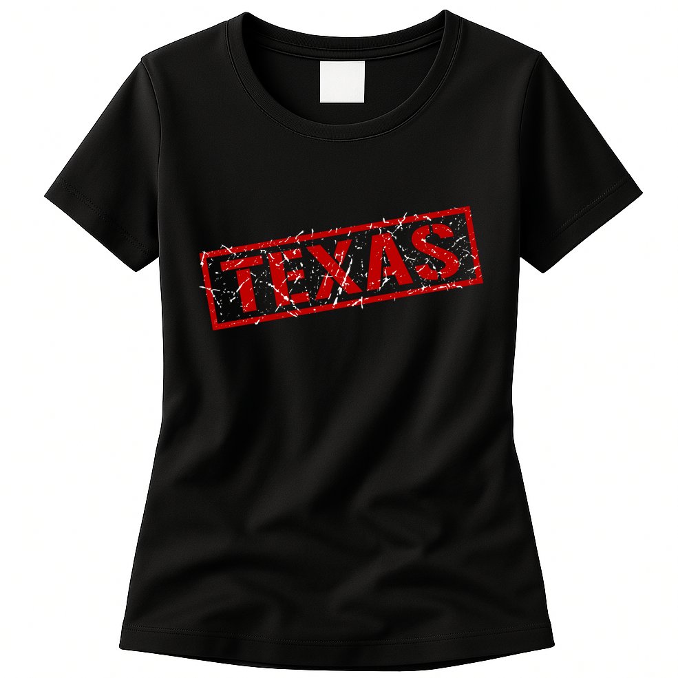 Texas Stamp of Approval Distressed Womens T-Shirt