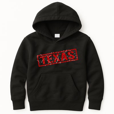 Texas Stamp of Approval Distressed Kids Hoodie