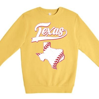 Texas State Baseball Fan Premium Crewneck Sweatshirt