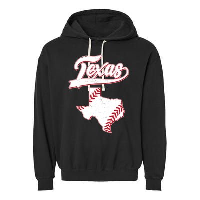 Texas State Baseball Fan Garment-Dyed Fleece Hoodie