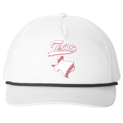 Texas State Baseball Fan Snapback Five-Panel Rope Hat