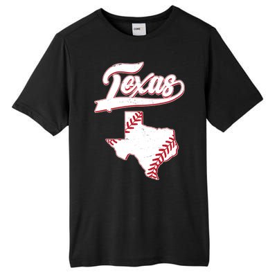 Texas State Baseball Fan Tall Fusion ChromaSoft Performance T-Shirt