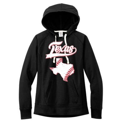 Texas State Baseball Fan Women's Fleece Hoodie