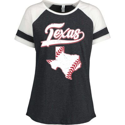 Texas State Baseball Fan Enza Ladies Jersey Colorblock Tee