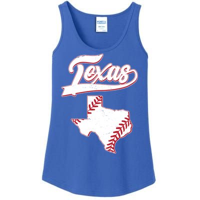 Texas State Baseball Fan Ladies Essential Tank